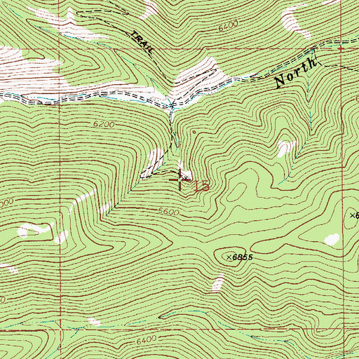 Topographic Map of SW NW Section 15 Mine, MT