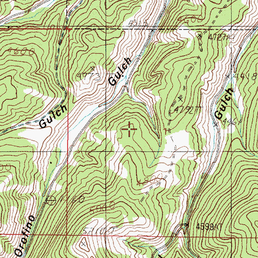 Topographic Map of NE NW Section 12 Mine, MT