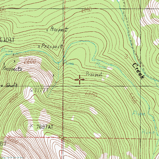 Topographic Map of NW SW Section 3 Mine, MT