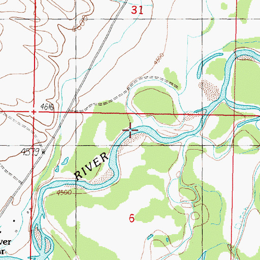 Topographic Map of Broadway/Victoria Mine, MT