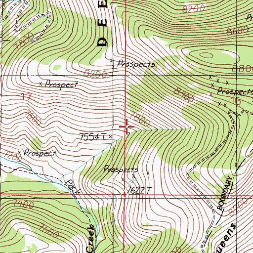 Topographic Map of SW SW Section 16 Mine, MT