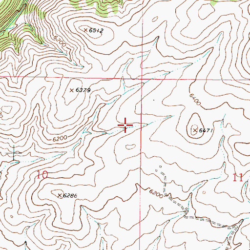 Topographic Map of Freida Mine, MT