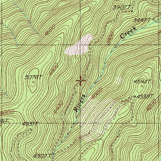 Topographic Map of Minnick Mine, MT