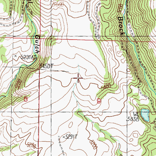 Topographic Map of Silver La Donna Mine, MT