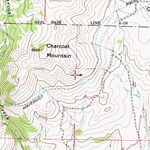 Topographic Map of Cayuga Mine, MT
