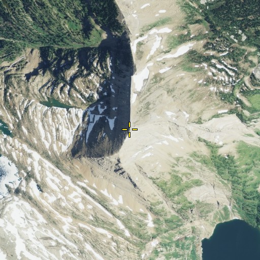 Aerial/Satellite Image of Nahsukin Mountain, MT
