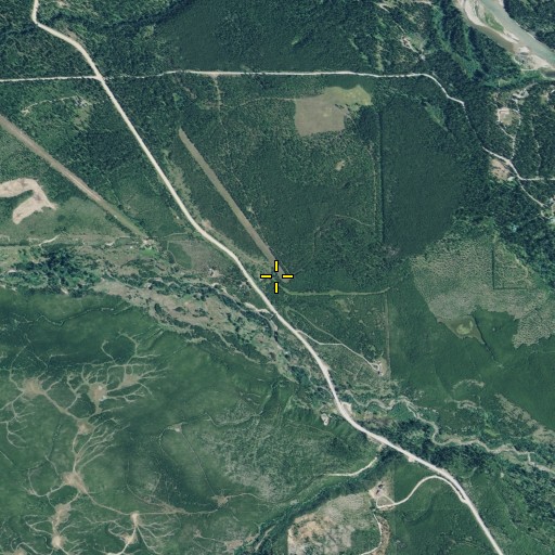 Aerial/Satellite Image of Langton Airstrip, MT