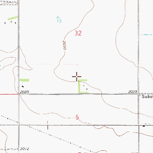 Topographic Map of Poplar Municipal Airport, MT