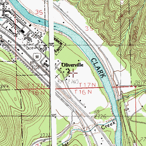 Topographic Map of Mineral County Hospital Heliport, MT