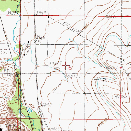 Topographic Map of KHKR-AM (East Helena), MT