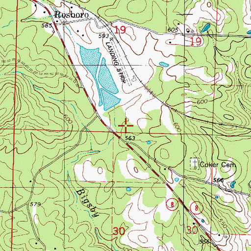 Topographic Map of Mill Pond, AR