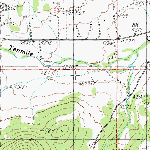 Topographic Map of Duncan Airport, MT