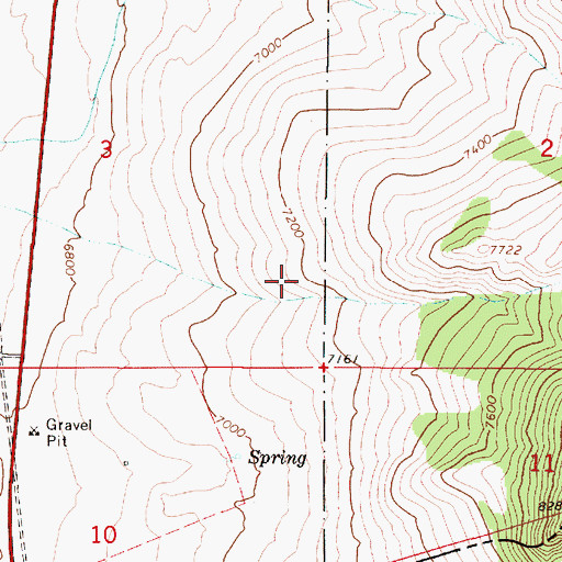 Topographic Map of 12S02E34DAD_01 Well, MT