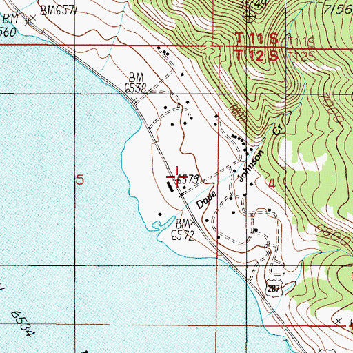 Topographic Map of 12S04E05ADDC01 Well, MT