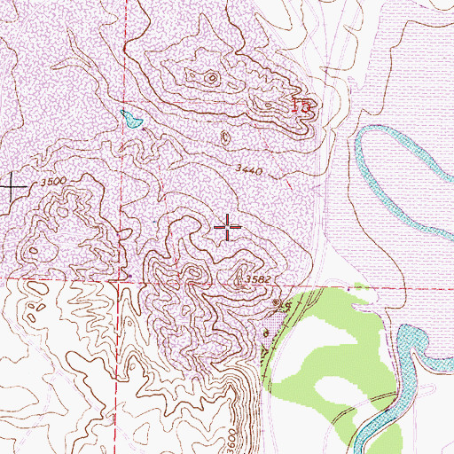 Topographic Map of 09S40E15CDBC01 Well, MT