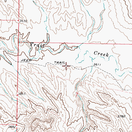 Topographic Map of 09S44E07BBCC03 Well, MT