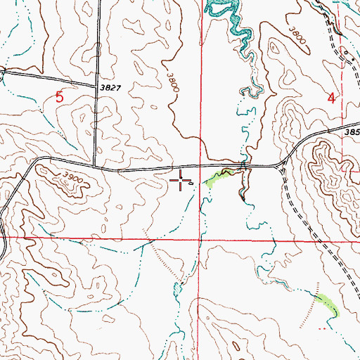 Topographic Map of 09S46E05DDAA06 Well, MT
