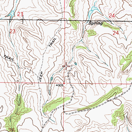 Topographic Map of 08S44E24CCBC01 Well, MT