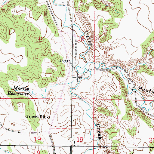 Topographic Map of 08S46E18DDAC02 Well, MT