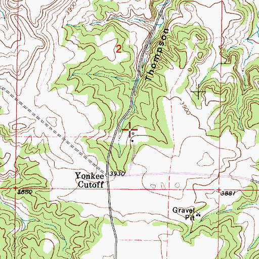 Topographic Map of 08S46E02DBCD01 Well, MT