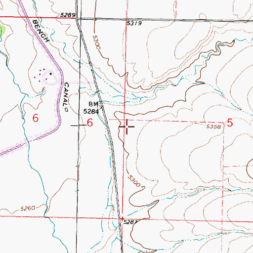 Topographic Map of 08S08W06ADDD01 Well, MT