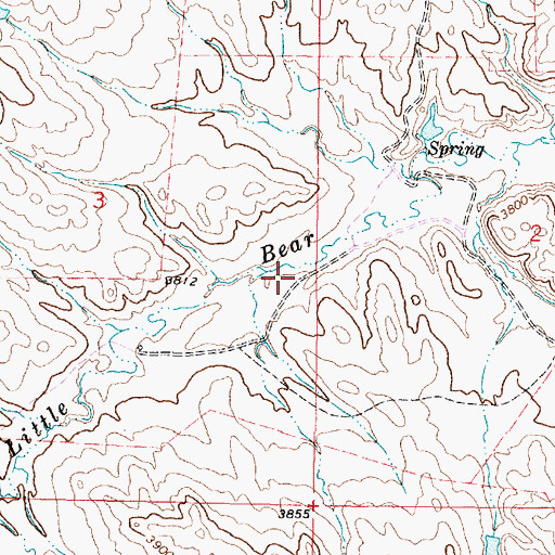 Topographic Map of 08S44E03ADDC02 Well, MT