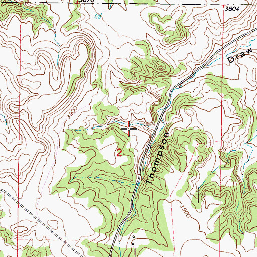 Topographic Map of 08S46E02ABCC01 Spring, MT