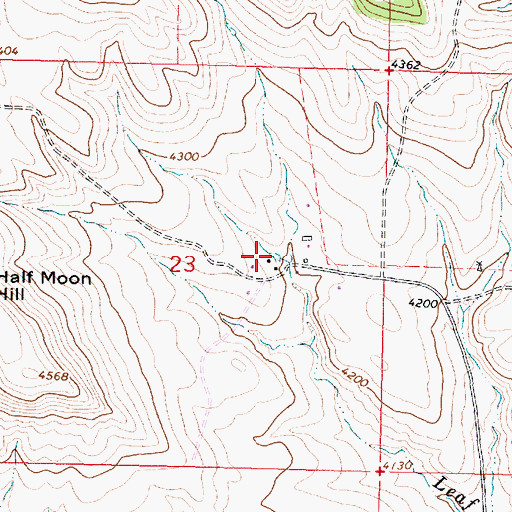 Topographic Map of 07S39E23ACDD01 Spring, MT