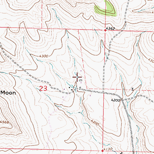 Topographic Map of 07S39E23ACD_06 Well, MT