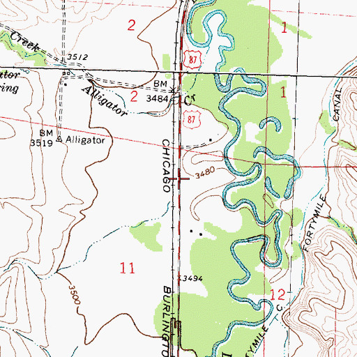 Topographic Map of 07S35E11ACAA01 Well, MT