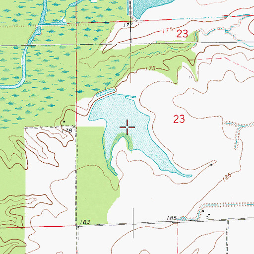 Topographic Map of Lake Wilson, AR