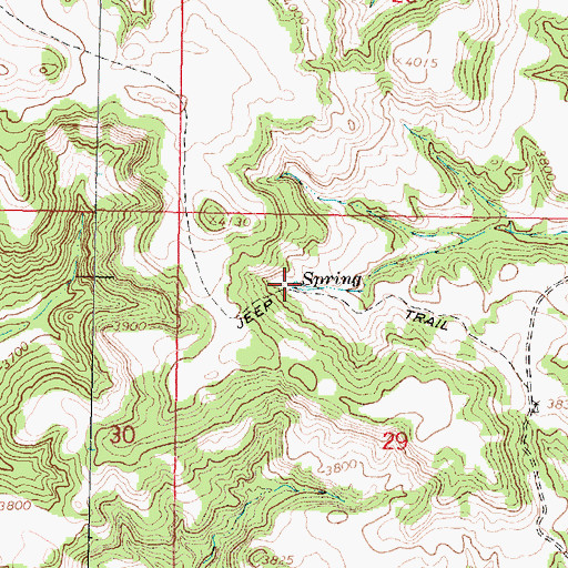 Topographic Map of 06S41E29BACB01 Spring, MT