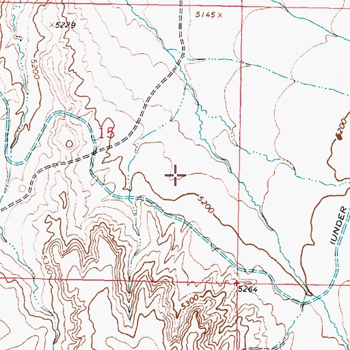 Topographic Map of 06S07W15DAA_02 Well, MT
