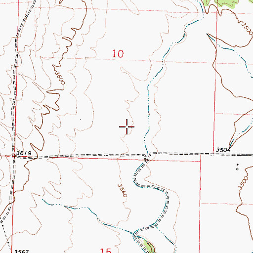 Topographic Map of 06S35E10DC__01 Well, MT