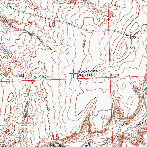 Topographic Map of 06S24E10DCDD01 Well, MT