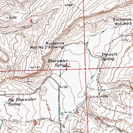 Topographic Map of 06S24E04DD__02 Spring, MT