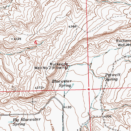 Topographic Map of 06S24E04DDBA01 Well, MT