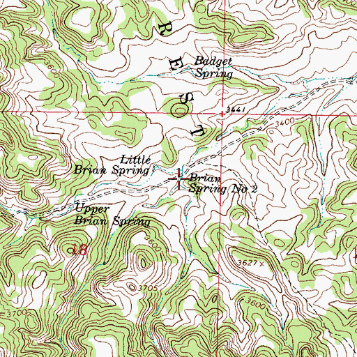 Topographic Map of 05S45E07DDAC01 Spring, MT
