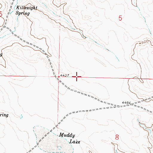 Topographic Map of 05S40E05CCCC01 Spring, MT