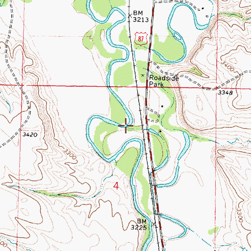 Topographic Map of 05S35E04AB__01 Well, MT