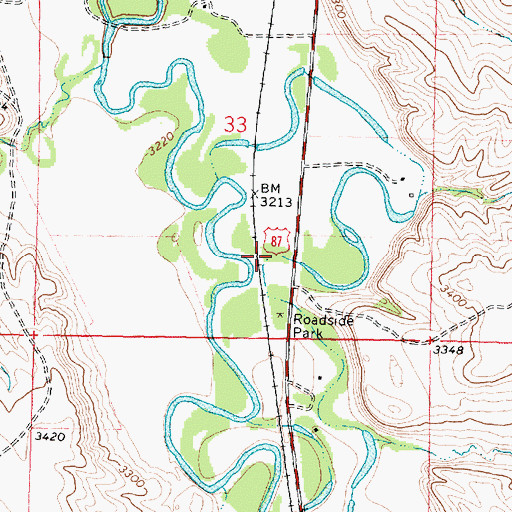 Topographic Map of 04S35E33DB__01 Well, MT