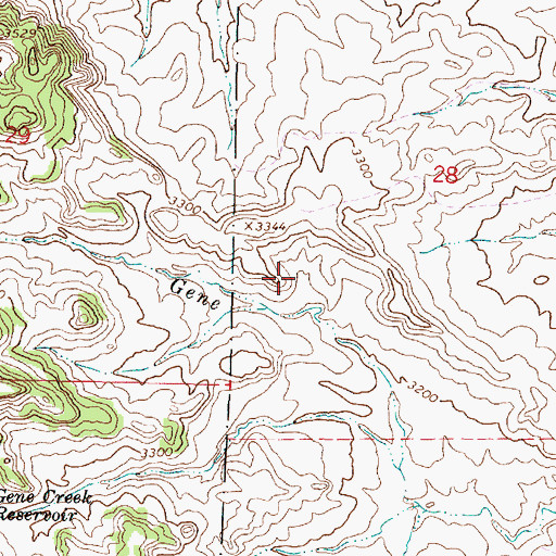 Topographic Map of 04S45E30DDBB01 Spring, MT