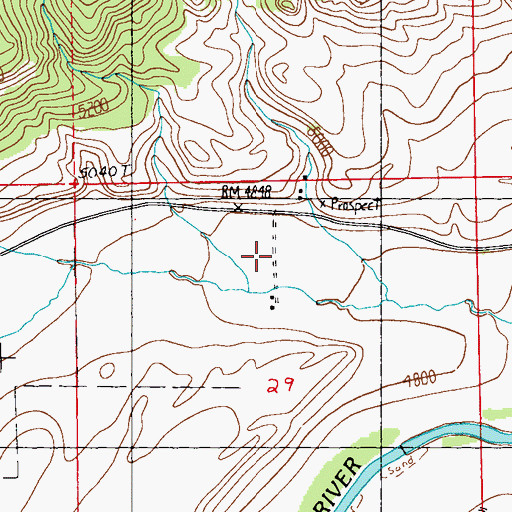 Topographic Map of 04S16E29BADA03 Well, MT