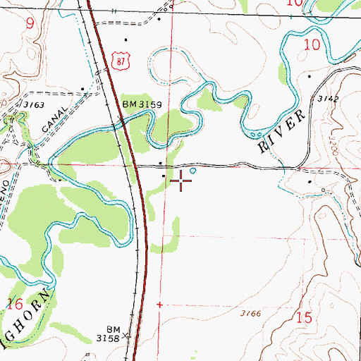 Topographic Map of 04S35E10CC__01 Well, MT