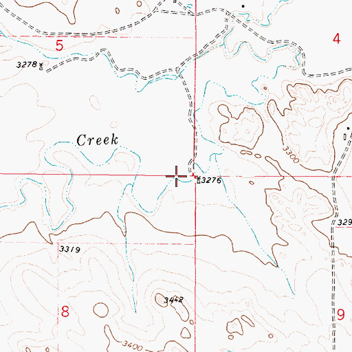 Topographic Map of 04S50E09BBBB01 Well, MT