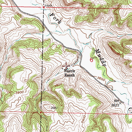 Topographic Map of 04S41E06CAB_01 Well, MT
