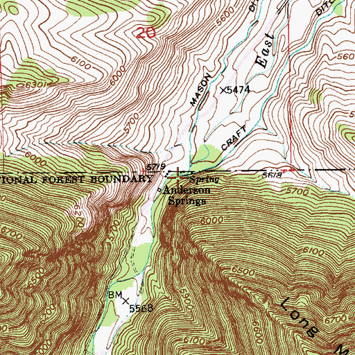 Topographic Map of 03S13E29ABAB01 Spring, MT