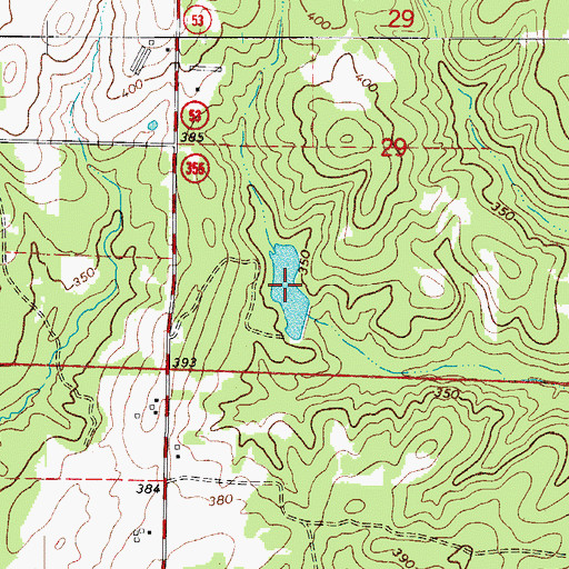 Topographic Map of Wilson Lake, AR