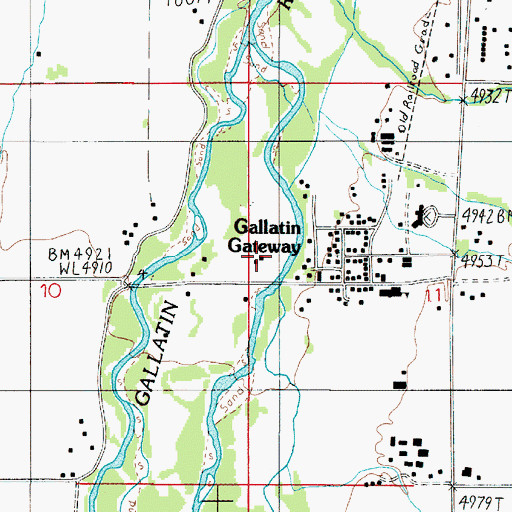Topographic Map of 03S04E11BCC_01 Well, MT
