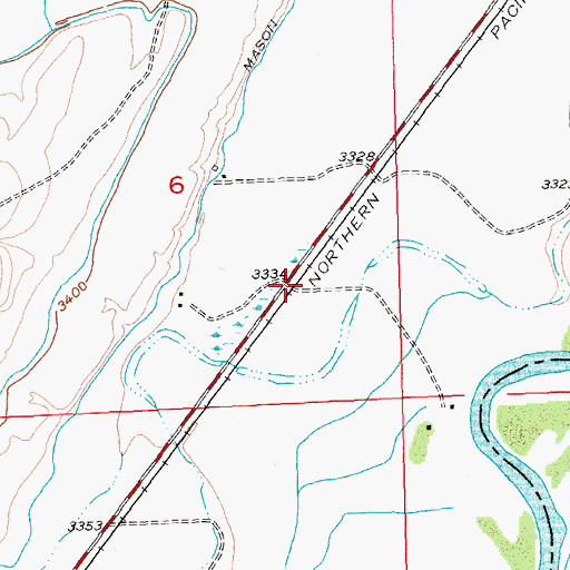 Topographic Map of 03S24E06DACC01 Well, MT